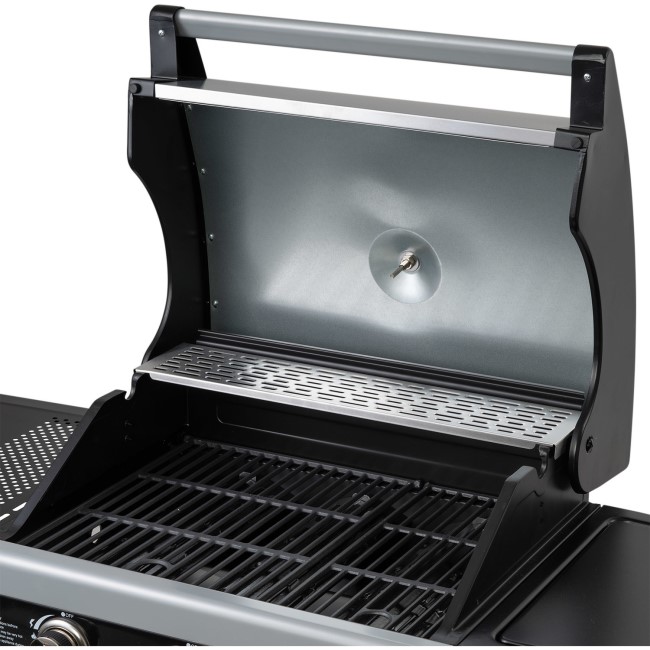 Boss Grill Alabama Elite - 3 Burner Gas BBQ Grill with Side Burner - Stainless Steel