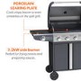 Boss Grill Kentucky Premium - 4 Burner Gas BBQ Grill with Side Burner - Black