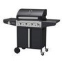 Boss Grill Kentucky Premium - 4 Burner Gas BBQ Grill with Side Burner - Black