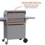 Boss Grill Kentucky Premium - 4 Burner Gas BBQ Grill with Side Burner - Stainless Steel