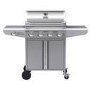 Boss Grill Kentucky Premium - 4 Burner Gas BBQ Grill with Side Burner - Stainless Steel