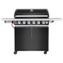 Boss Grill Alabama Elite - 6 Burner Gas BBQ Grill with Side Burner - Black