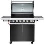 Boss Grill Alabama Elite - 6 Burner Gas BBQ Grill with Side Burner - Black