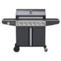 Boss Grill Kentucky Premium - 6 Burner Gas BBQ Grill with Side Burner - Black