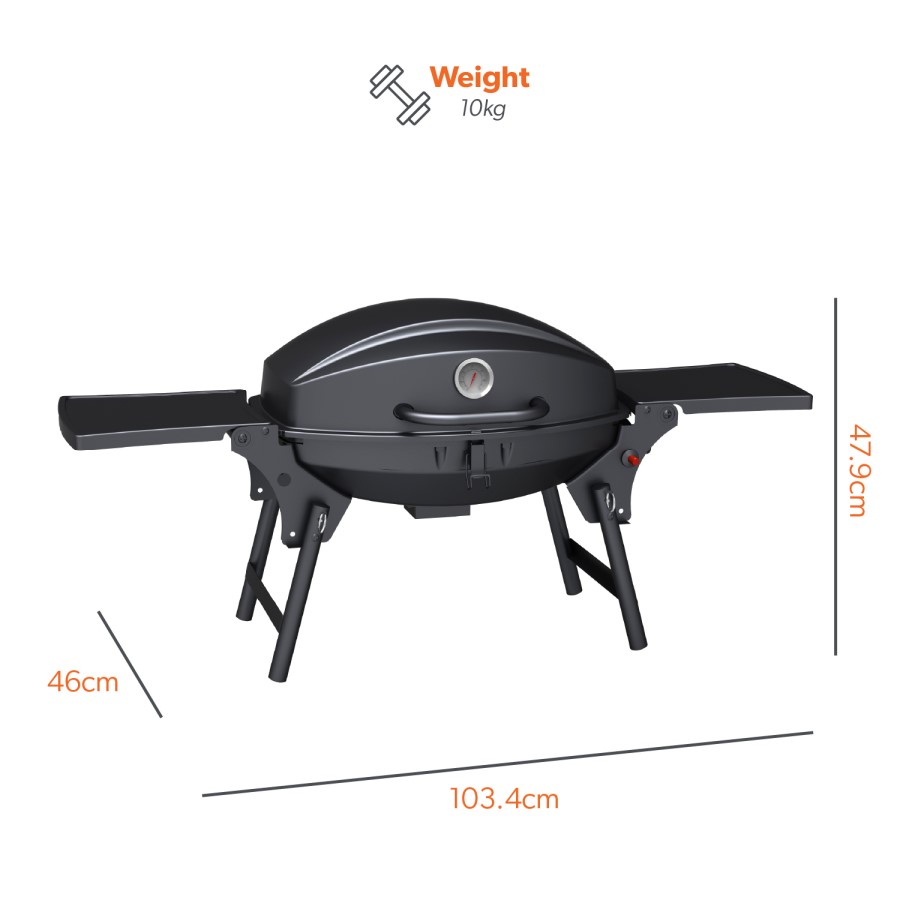 Boss Grill Louisiana  - Portable Single Burner Gas BBQ Grill