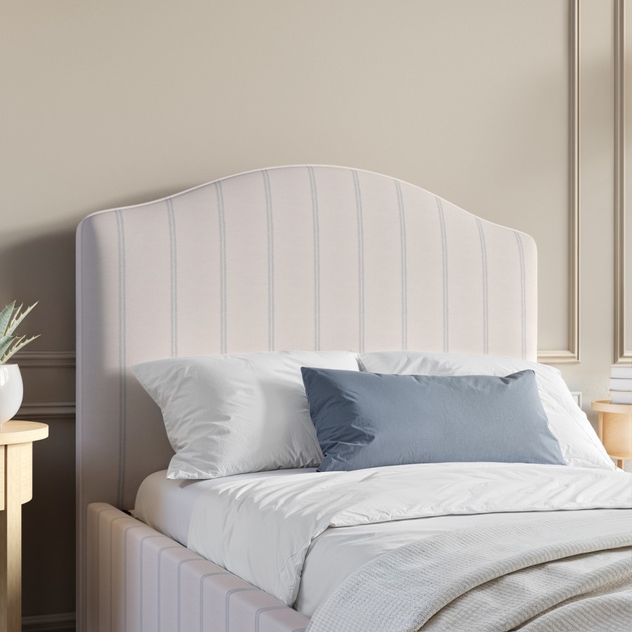 Cream Upholstered Single Bed Frame with Storage Drawer - Isabelle