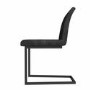 Issac Pair of Industrial Dining Chairs- Vintage Grey Faux Leather