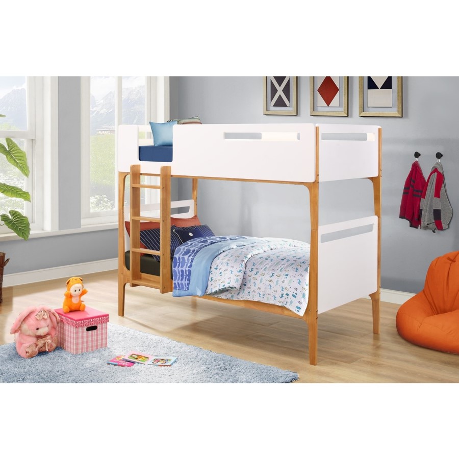 Islington Bunk Bed in Two Tone Oak and White