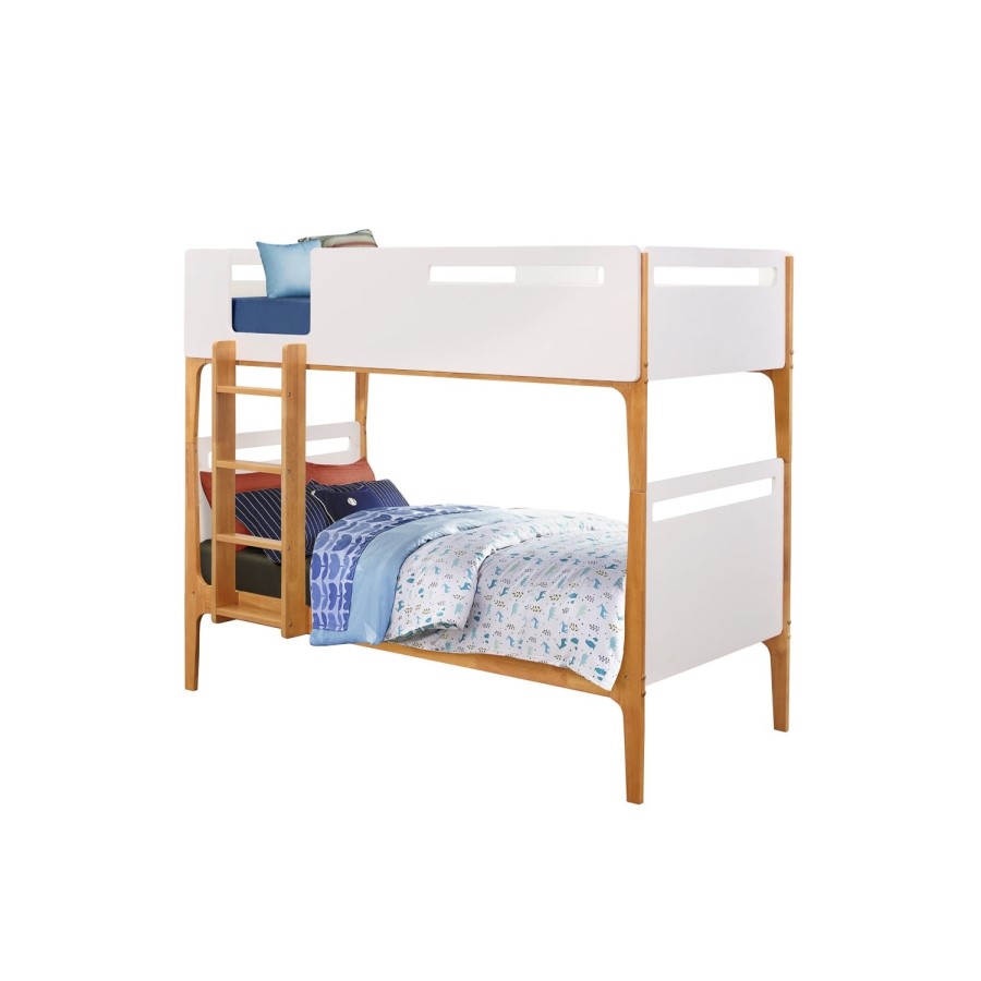 Islington Bunk Bed in Two Tone Oak and White