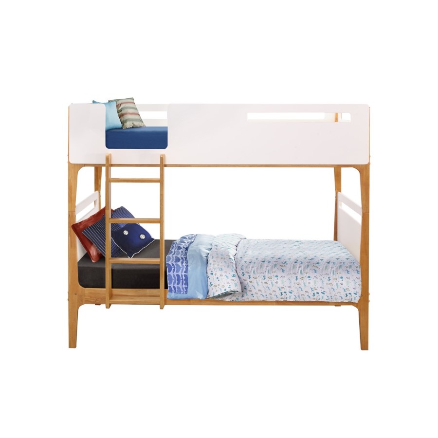 Islington Bunk Bed in Two Tone Oak and White