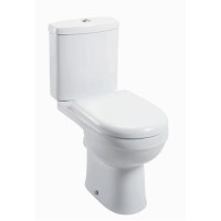 Close Coupled Toilet with Soft Close Seat- Rounded - Davana