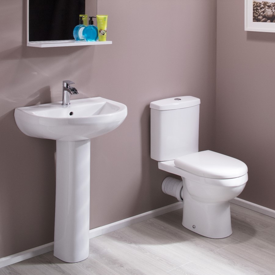 Full Pedestal Basin - 1 Tap Hole - Rounded - Davana