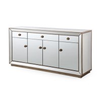 Imelda Mirrored Sideboard - 4 Door 3 Drawer