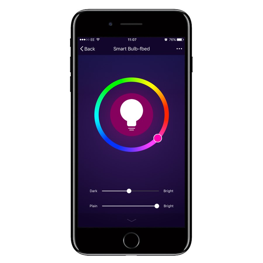 electriQ Smart dimmable colour Wifi Bulb with B15 bayonet ending - Alexa & Google Home compatible - 3 Pack