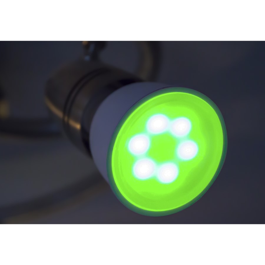 electriQ Smart Lighting dimmable colour Wifi Bulb with GU10 Spotlight fitting - Pack of 3