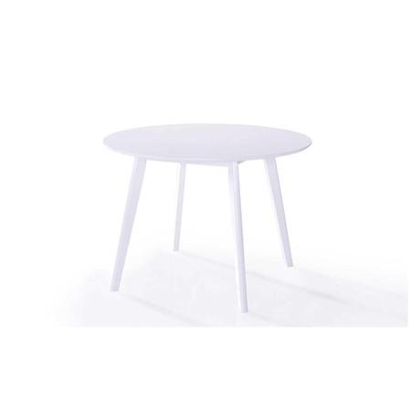 White Wooden Round Dining Table - Isla