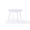White Wooden Round Dining Table - Isla