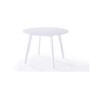 White Wooden Round Dining Table - Isla