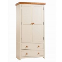 Town 2 Door 2 Drawer Wardrobe in Cream