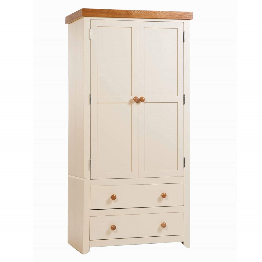 Town 2 Door 2 Drawer Wardrobe in Cream
