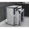 Crushed Diamond Mirrored Nest of Side Tables - Jade Boutique