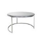Round Mirrored Coffee Tables with Diamond Gems - Set of 2 - Jade Boutique