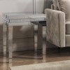 Mirrored Side Table with Diamond Gems - Jade Boutique
