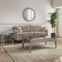 Mirrored Side Table with Diamond Gems - Jade Boutique