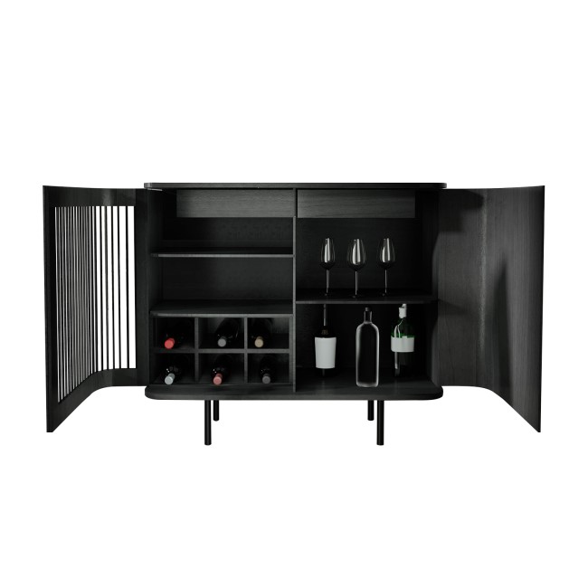 Black Oak Drinks Cabinet -  Jarel