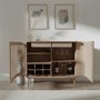 Light Oak Drinks Cabinet - Jarel