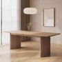 ONLY OPENED - Large Light Oak Extendable Dining Table - Seats 6-8 - Jarel