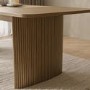 Large Oak Extendable Dining Table - Seats 6 - 8 - Jarel