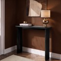 JAR014A Slim & Narrow Black Oak Console Table - Jarel
