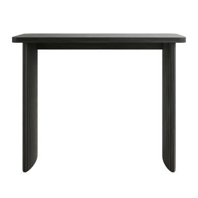 ONLY OPENED - Slim & Narrow Black Oak Console Table - Jarel