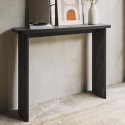 JAR014A Slim & Narrow Black Oak Console Table - Jarel