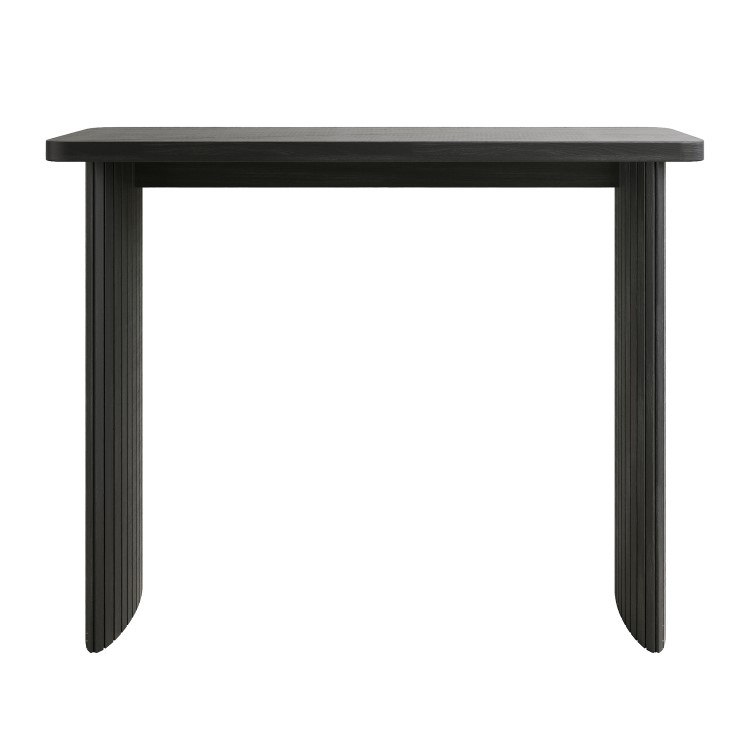 Slim & Narrow Black Oak Console Table - Jarel