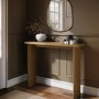 Slim & Narrow Oak Console Table - Jarel