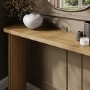 Slim & Narrow Oak Console Table - Jarel