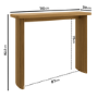 Slim & Narrow Oak Console Table - Jarel