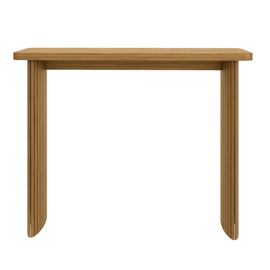 Slim & Narrow Oak Console Table - Jarel