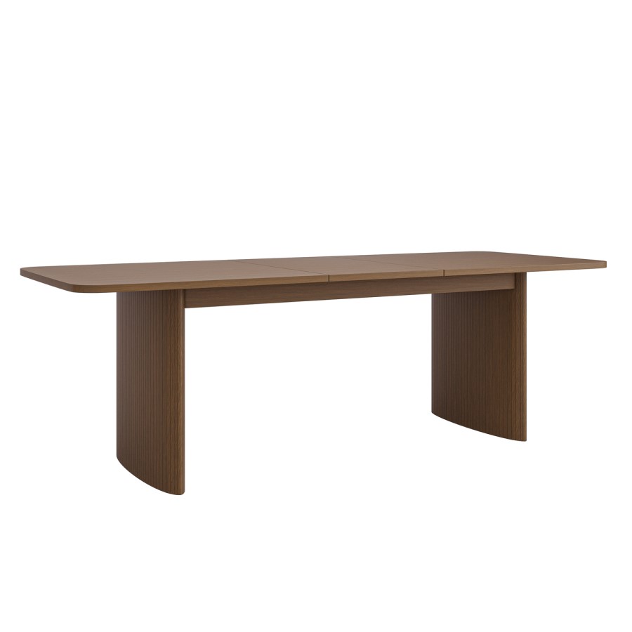 Walnut Finish Extendable 6-8 Seater Dining Table - Jarel