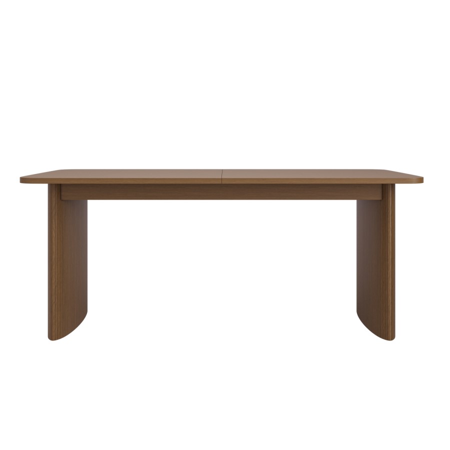 Walnut Finish Extendable 6-8 Seater Dining Table - Jarel