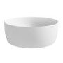 Matt White Round Stone Resin Deep Countertop Basin with Waste 400mm - Jasper
