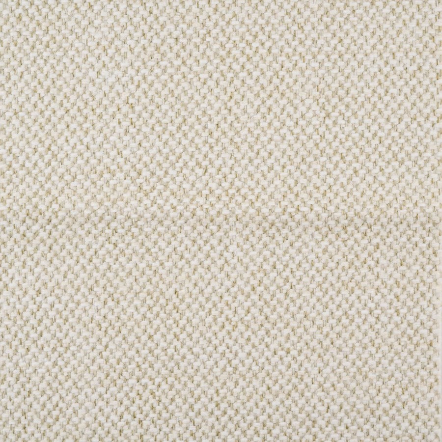 ONLY OPENED - Cream Upholstered King Size Ottoman Bed with Wide Headboard and Floating Bedside Tables - Jacques