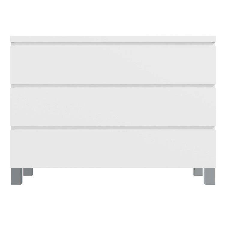 Jenson White High Gloss 3 Chest of Drawers