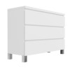 GRADE A1 - Jenson White High Gloss 3 Chest of Drawers
