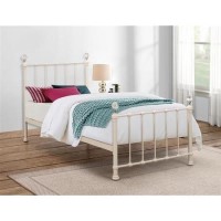 Birlea Furniture Jessica Metal Single Bed in Cream