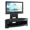 Jual Furnishings Black High Gloss Cantilever TV Stand