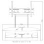 Jual Furnishings Black High Gloss Cantilever TV Stand