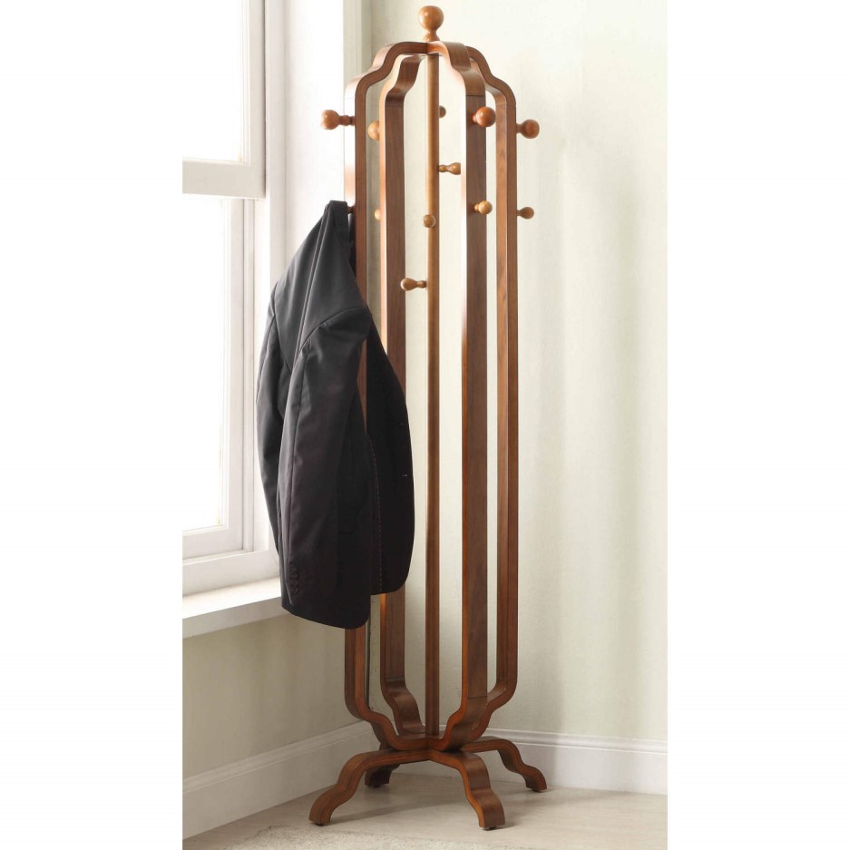 Jual Walnut Coat Stand Furniture123